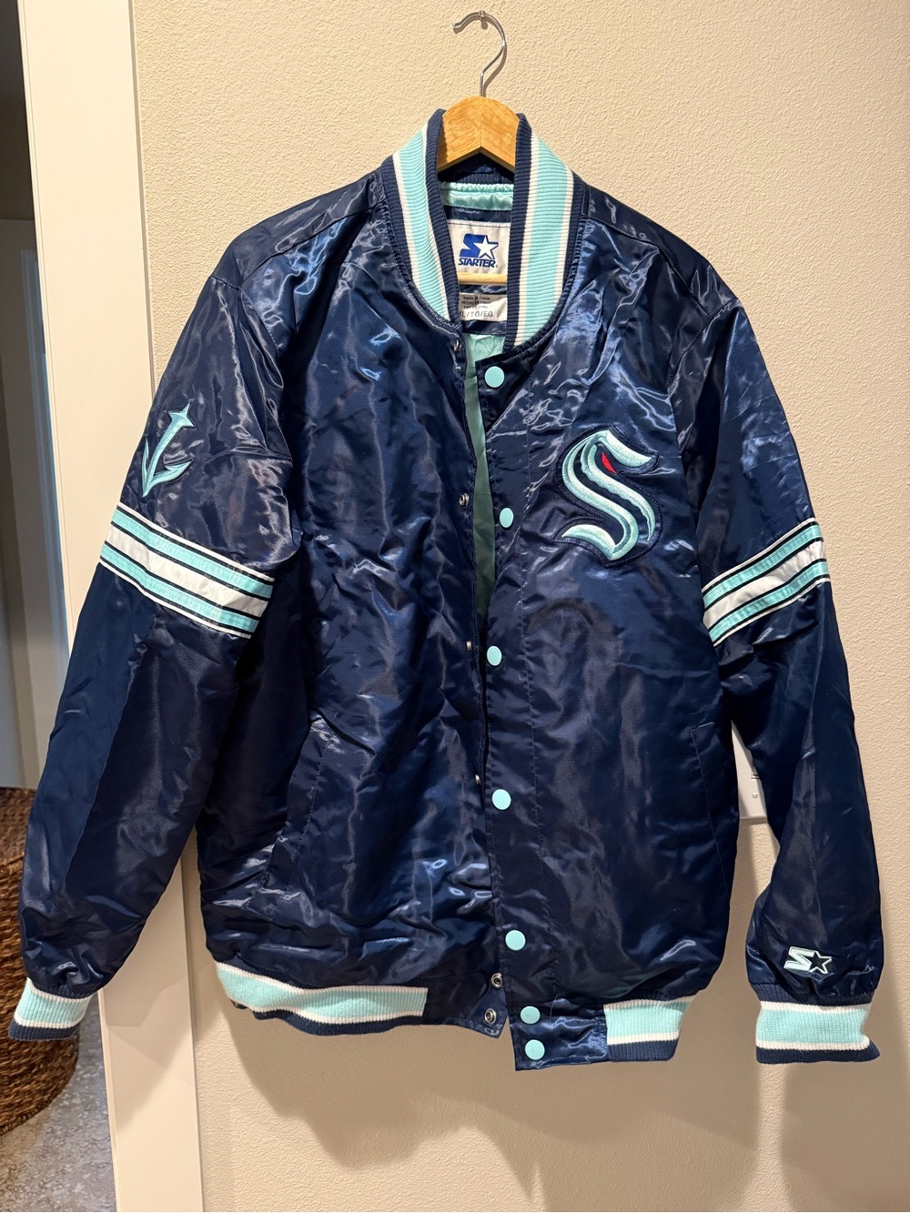 Seattle Kraken Satin Starter Jacket